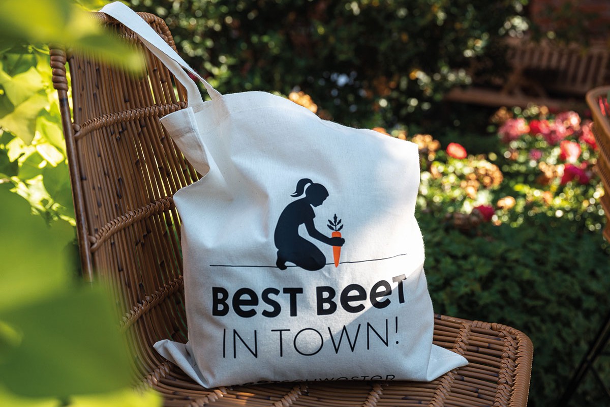 Stofftasche mit Logo von Beetschwester